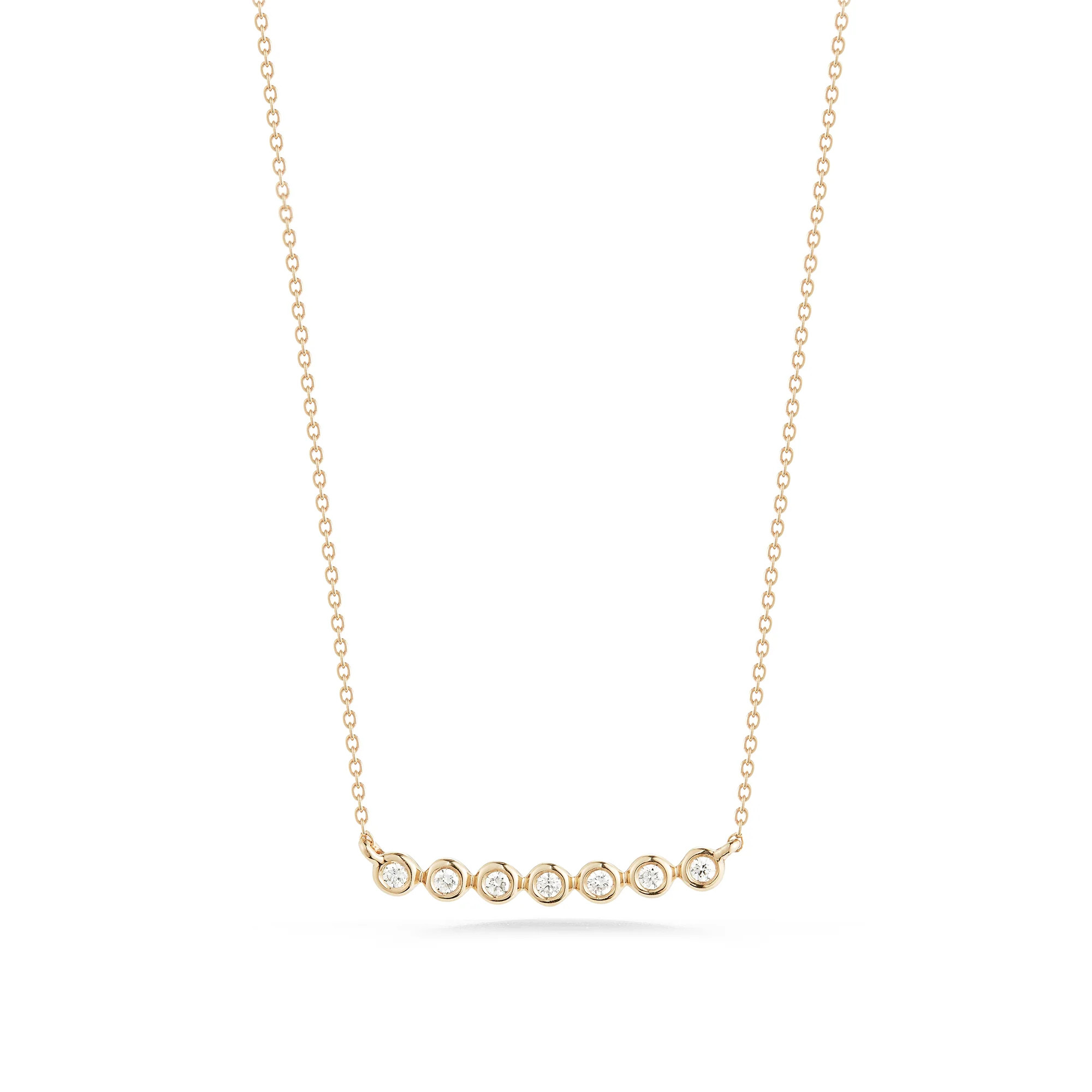 Diamond Bar Necklaces: Lulu Jack Bezel Bar Diamond Necklace | Dana Rebecca Designs