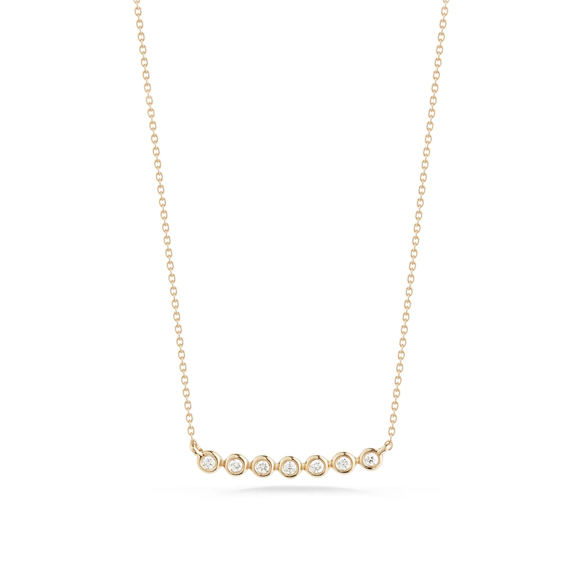 Diamond Bar Necklaces: Lulu Jack Bezel Bar Diamond Necklace | Dana Rebecca Designs