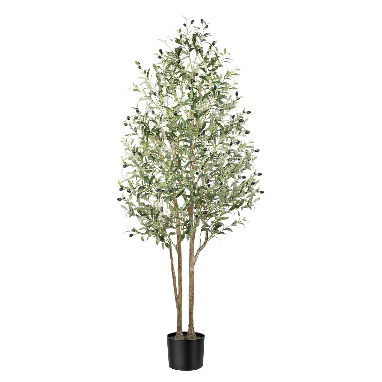 Alupssuc 6FT Artificial Tree, Lifelike Olive Leaves, Faux Tree Indoor Outdoor for Home Living Roo... | Amazon (UK)
