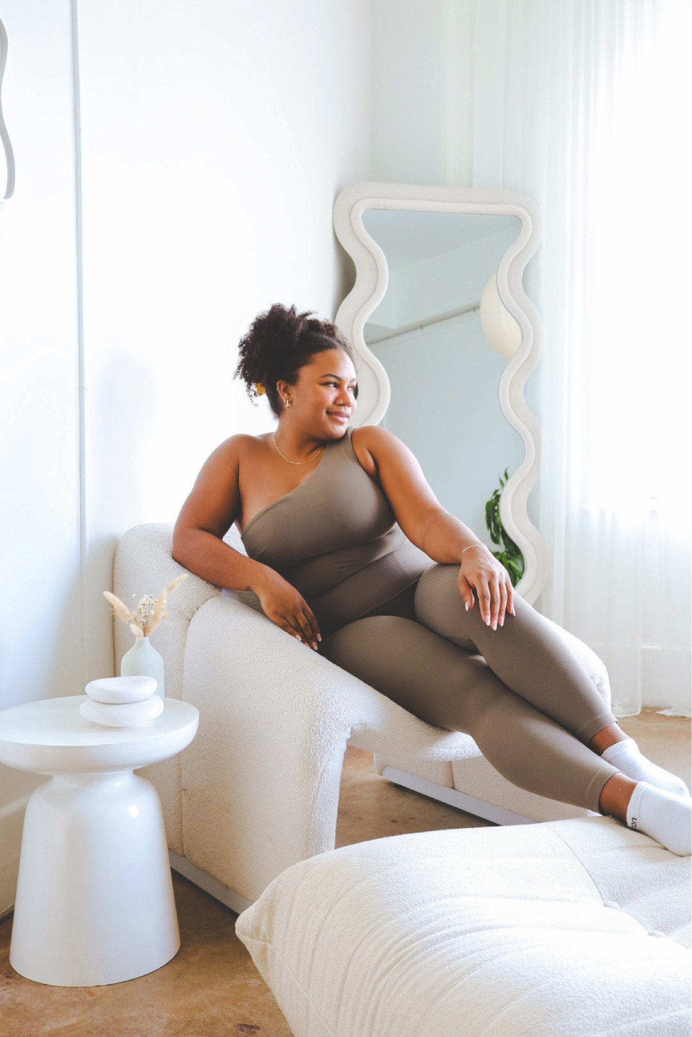 Lounging in this cute, nomad color align set from lululemon. 

I love the asymmetrical tank with built in bra and that the leggings are ribbed. Both are so soft and stretchy — perfect for lounging or on-the-go!

Lululemon, lululemon align, align legging, matching set, matching activewear, asymmetrical tank, one shoulder tank top, soft taupe matching set

#LTKSeasonal #LTKfitness #LTKmidsize
