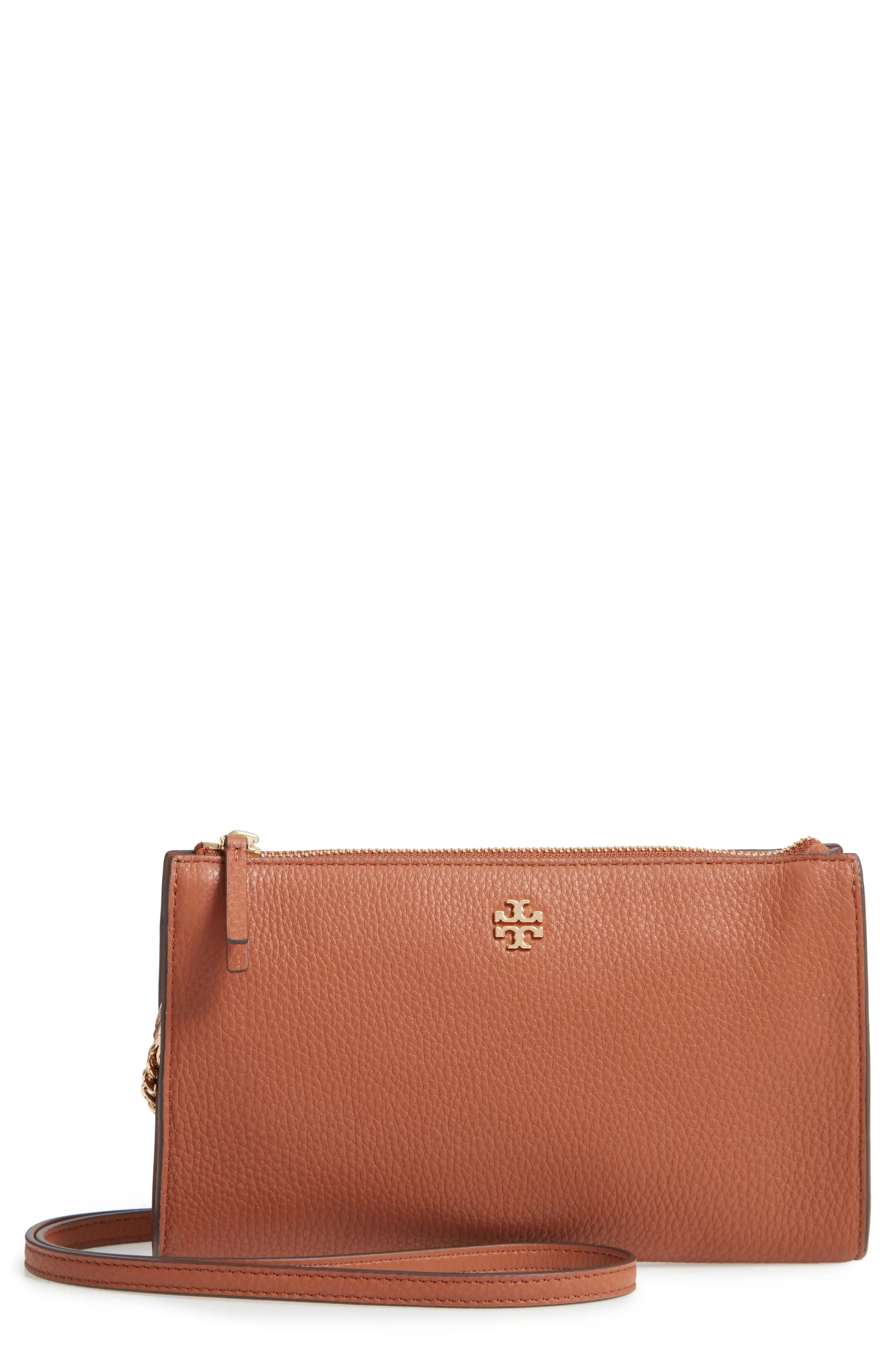 Pebbled Leather Top Zip Crossbody Bag | Nordstrom