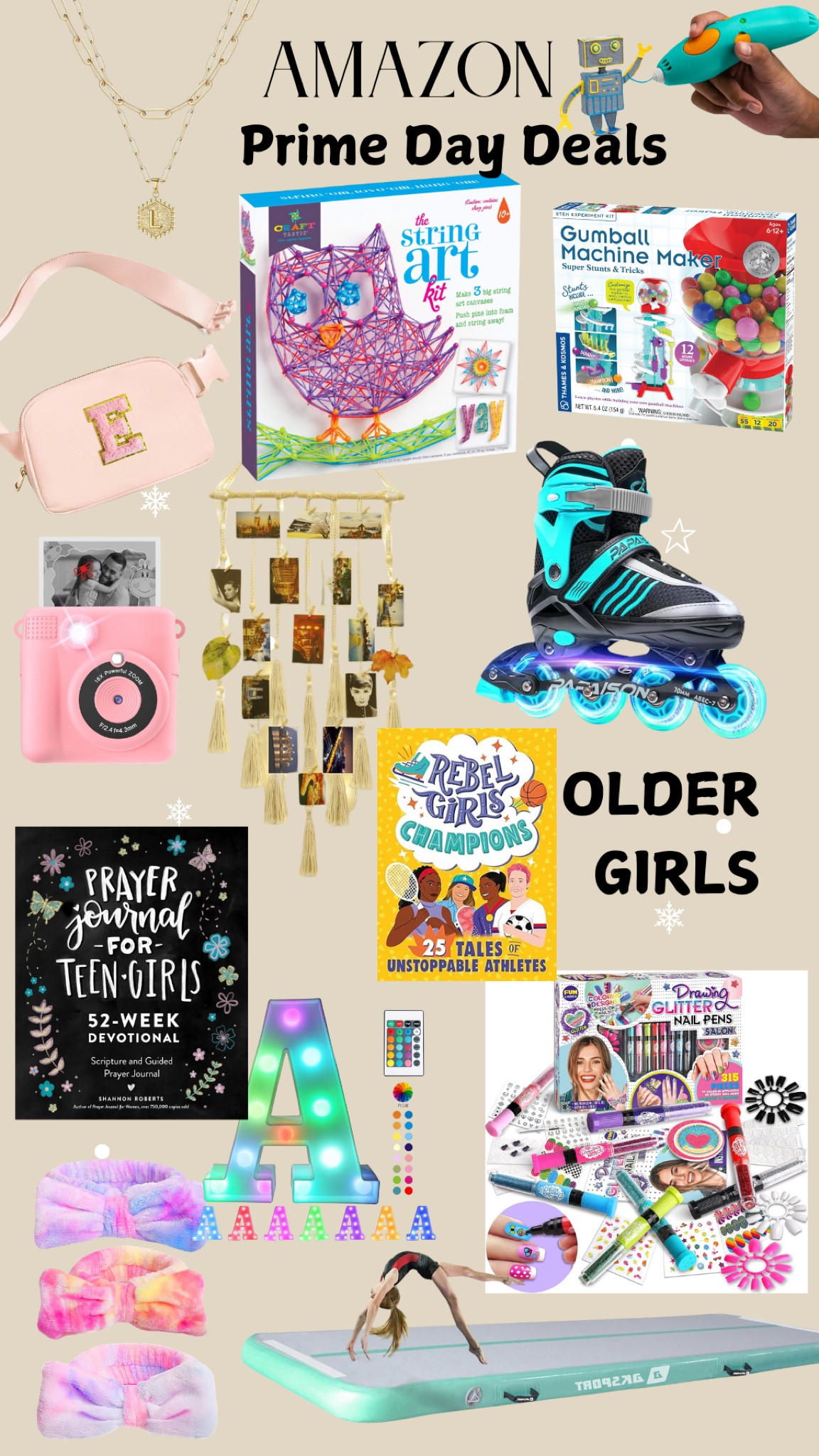 Gift ideas all on sale for Prime Day! Perfect gifts for girls ages 6-13 (and some for even older!)

#LTKxPrimeDay #LTKKids #LTKGiftGuide