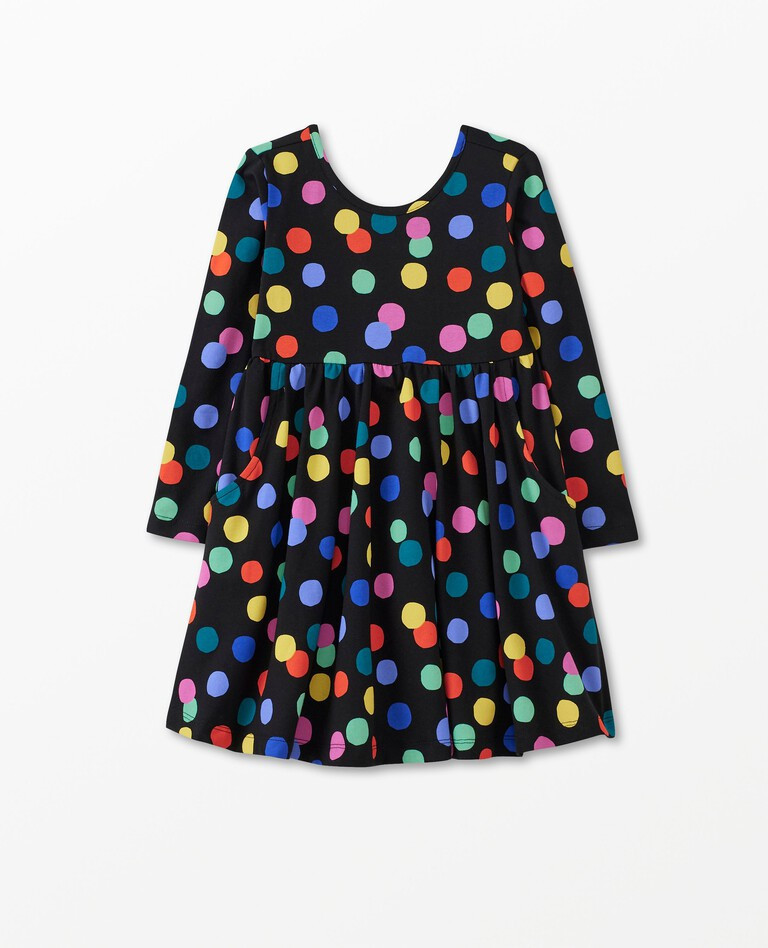 Long Sleeve Print Super Soft Skater Dress | Hanna Andersson