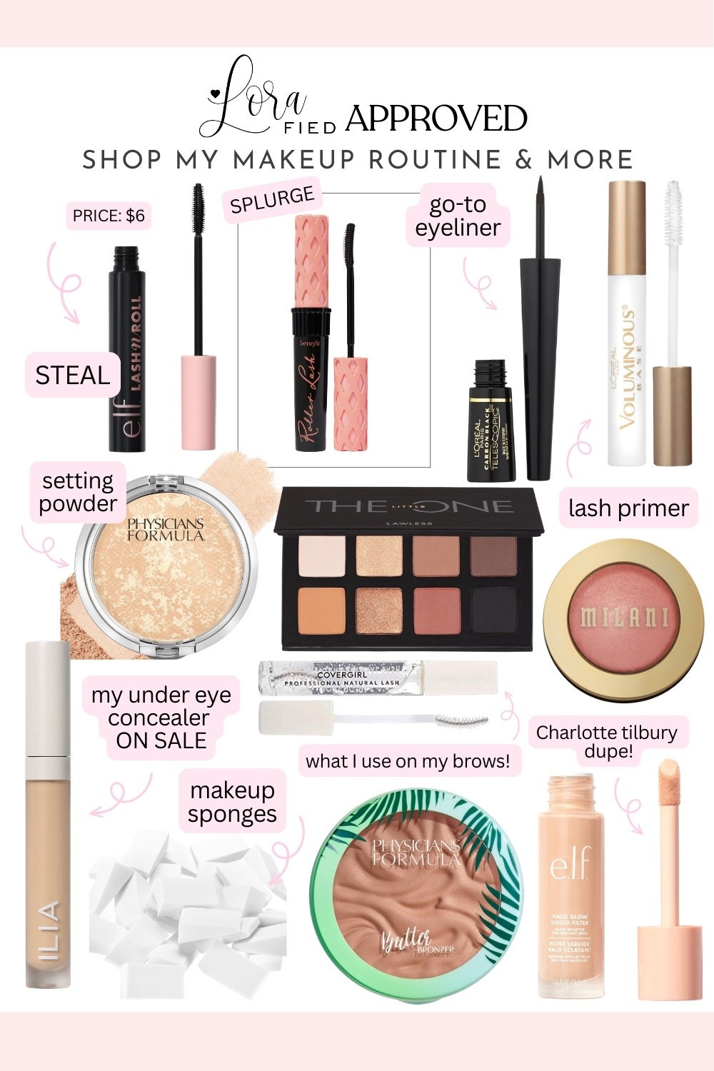 LORAfied Approved Makeup Products I Own & Love!

makeup routine, makeup products, affordable makeup, affordable beauty, makeup dupes 

#LTKBeauty #LTKgrwm #LTKselfcare