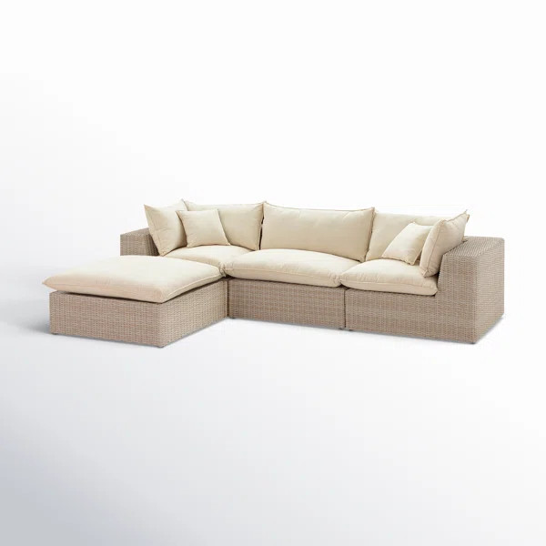 Davida 4 Piece Sectional Seating Group with Cushions | Wayfair North America