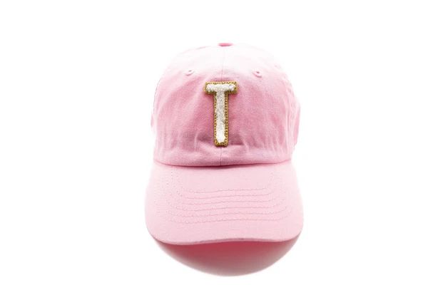 Light Pink Hat + Gold & White Terry Letter | Rey to Z
