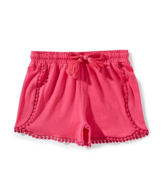 Little Girls 2T-6X Lace Trim Shorts | Dillard's