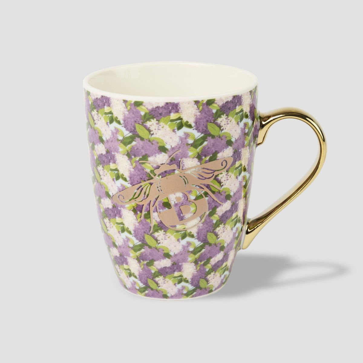 Bridgerton  Izzy & Liv 11oz Ceramic Floral Mug Purple | Target