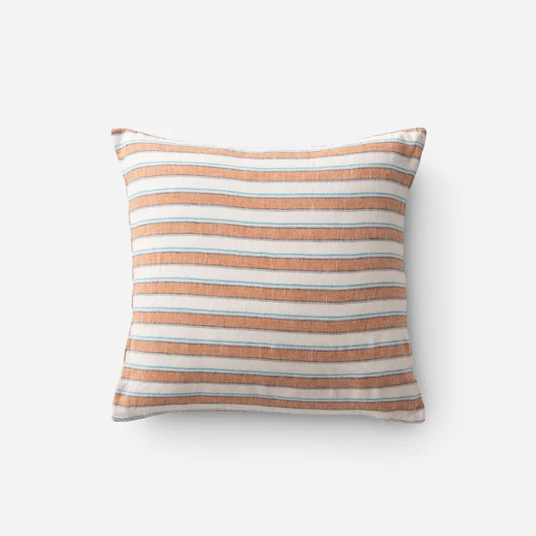 Market Stripe Linen Throw Pillow | Schoolhouse