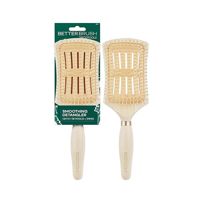 EcoTools Smoothing Detangler Hairbrush, Brush For Wet Or Dry Hair, Pain-Free Detangling, Style & ... | Amazon (US)