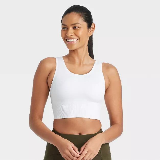 Women's Medium Support Longline Seamless Bra - All in Motion™ | Target