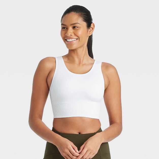 Women's Medium Support Longline Seamless Bra - All in Motion™ | Target