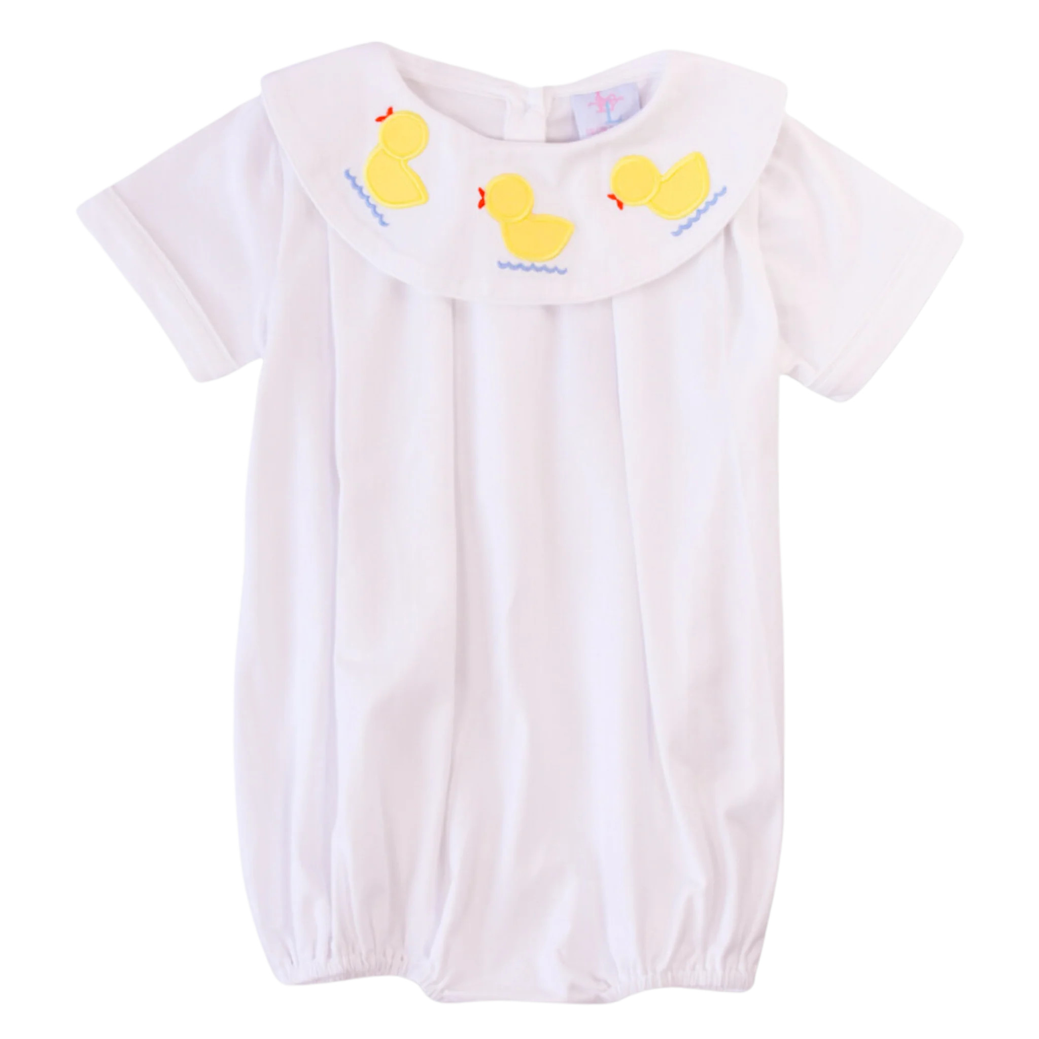 Spring Duck Boy Smocked Bubble | Lillie & Lilah