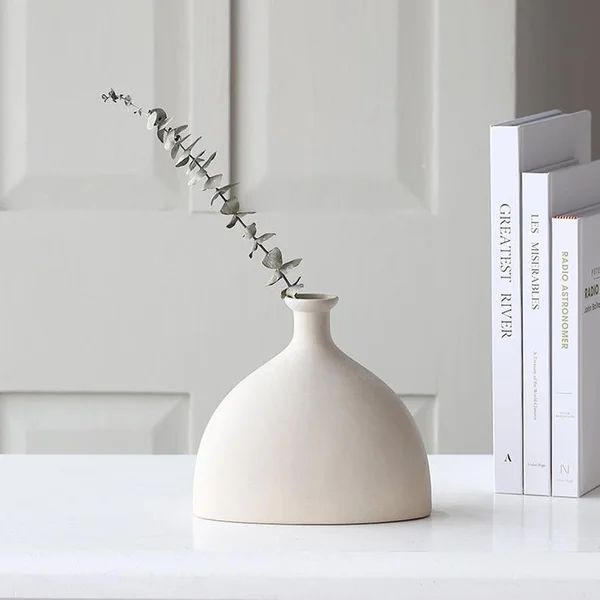 Revere Off-White 6.6'' Indoor / Outdoor Ceramic Table Vase | Wayfair North America