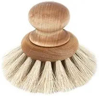 Iris Hantverk Birch and Horse Hair Round Dish Brush with Knob | Amazon (US)
