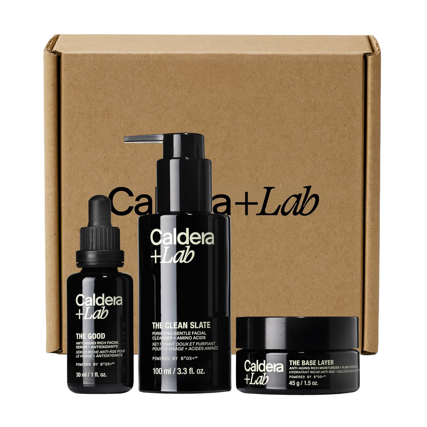 Caldera + Lab The Regimen Rich | Men's Anti-Aging 3 Piece Skincare Routine | Amazon (US)