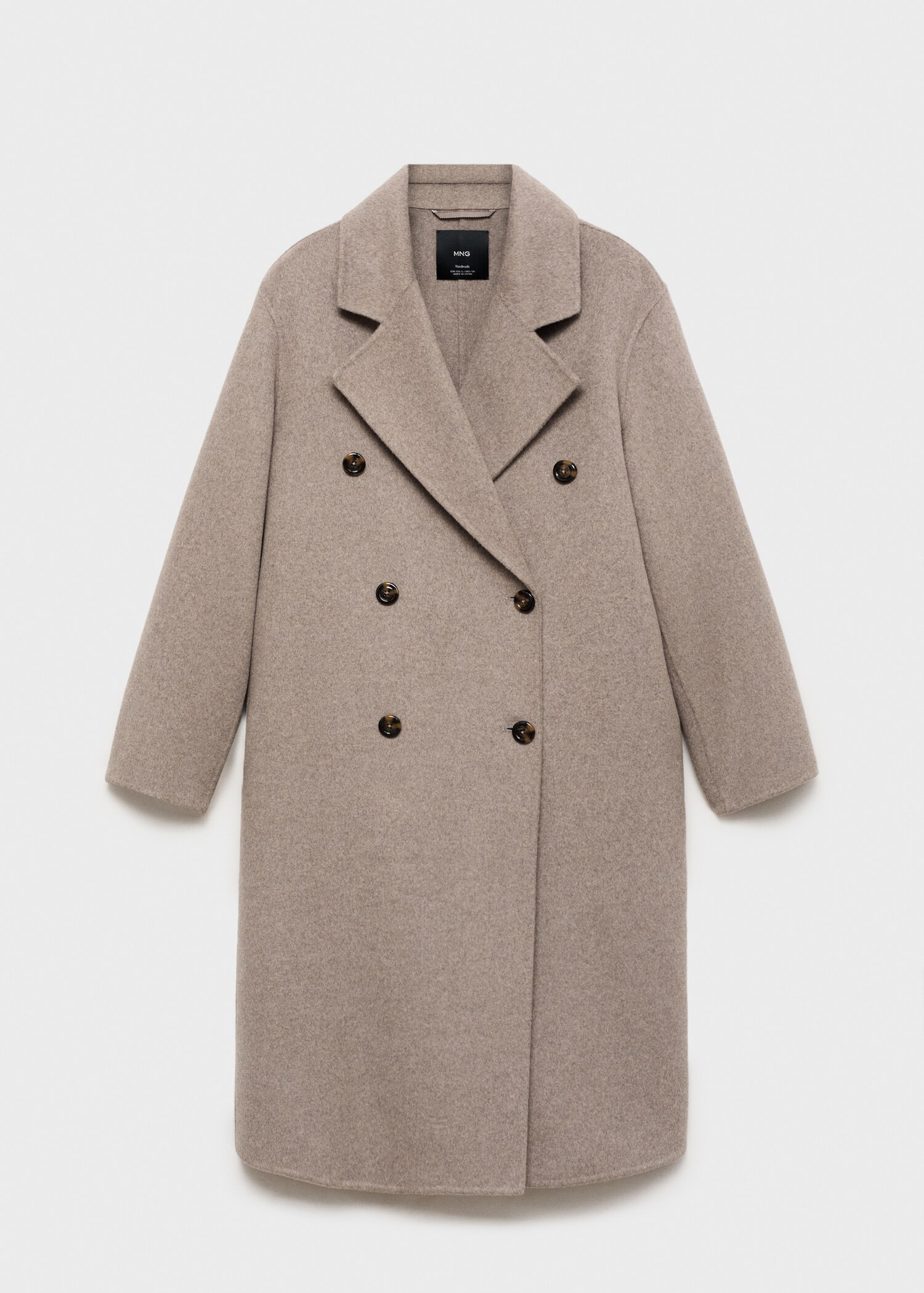 Oversize handmade long coat - Women | MANGO USA | Mango (US/MX/AU)