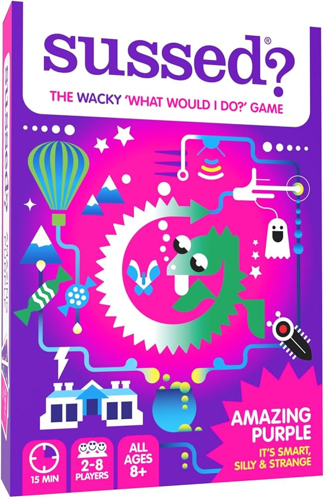 SUSSED The Wacky 'What Would I Do?' Card Game - Fun Social Party Gift - Amazing Purple Deck with ... | Amazon (US)