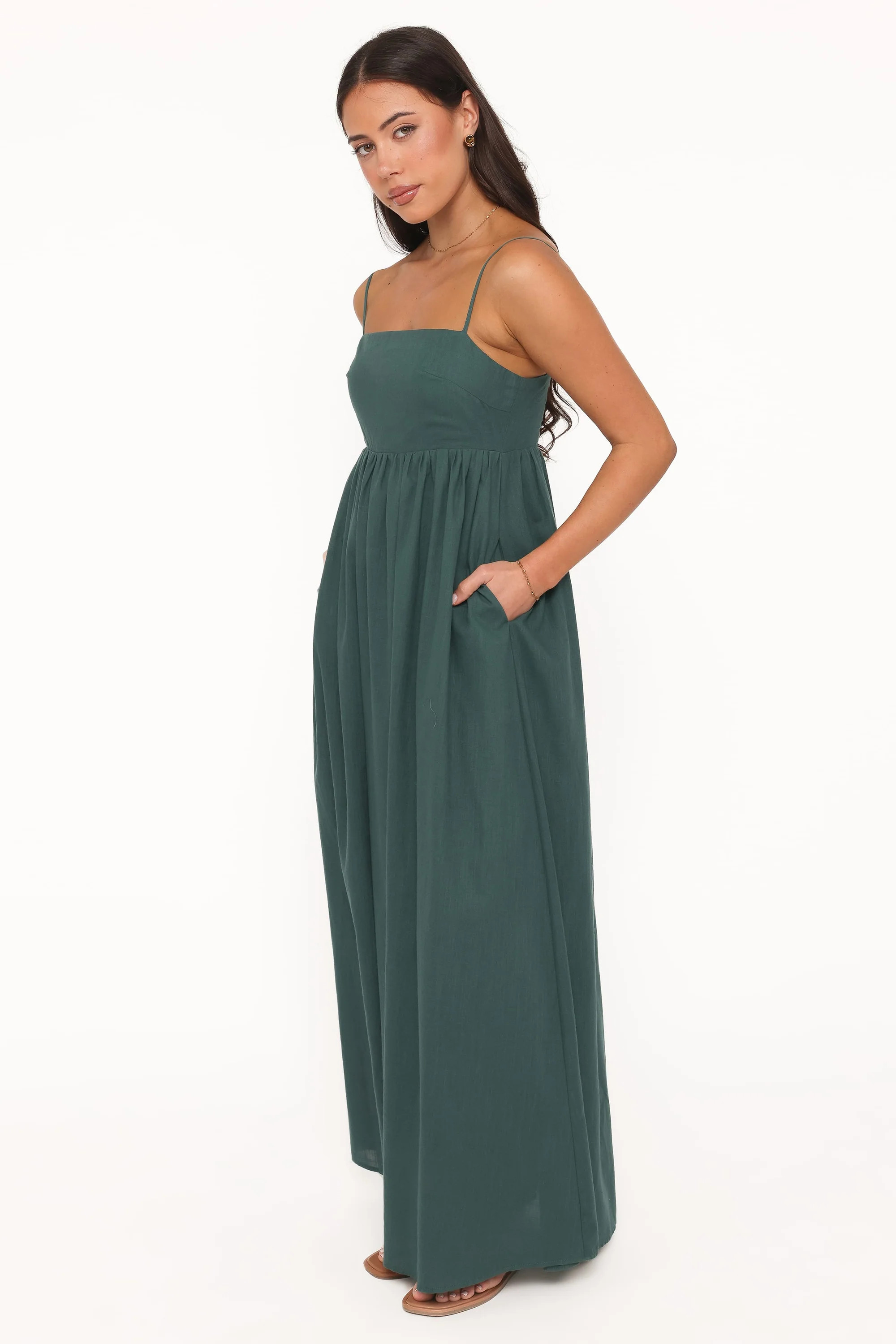 Odessa Maxi Dress - Forest Green | Petal & Pup (US)