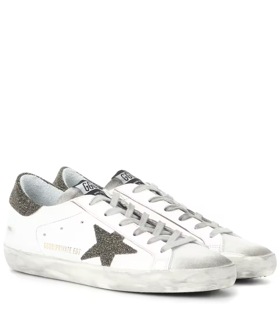Exclusive to mytheresa.com – Superstar Swarovski embellished leather sneakers | Mytheresa (US/CA)