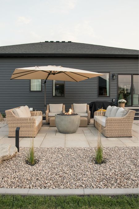 Walmart patio set for the win 🙌😍 back in stock and on SALE!

Comment SHOP for the link!

I used two sofas and two chairs to create this U shaped patio space. 

The best patio furniture! Great quality and affordable. Every piece comes with a cover too!

My concrete gas fire-pit is an old one from last year, but I found a couple similar ones for you!

Follow me @frengpartyof6 for all things neutral home!

#patio #stonepatio #patiodesign #homedecor #homedecorinspo #affordablehomedecor #budgetdecorating #budgetfriendly #organicmodern #myhomesweethome #organicmodern #ltkhome 

#LTKsalealert #LTKSeasonal #LTKhome