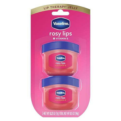 Vaseline Lip Therapy 2 ct Rosy Lips Mini For Dry, Chapped Lips Moisturizing Tinted Lip Balm 0.5 oz | Amazon (US)