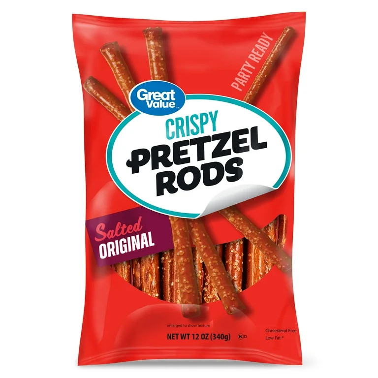Great Value Pretzel Rods, Contains Wheat, 12 oz | Walmart (US)