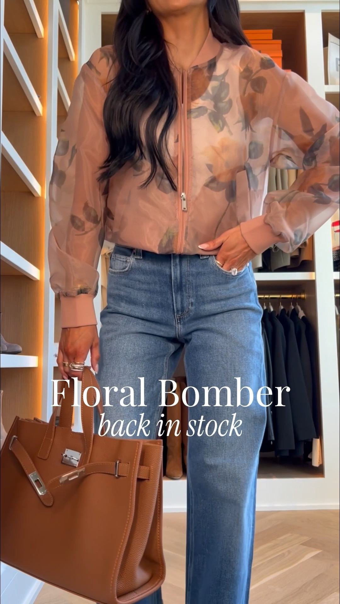The wide leg jeans that make your legs look longer
Paige Anessa raw hem jeans wearing a 24 - run TTS
Anthropologie floral jacket wearing an XS back in stock and selling fast!
Hermes inspired bag 
Amazon sunglasses
Date night outfit idea / cute spring outfit / mom outfit

#LTKOver40 #LTKmomlife #LTKootd