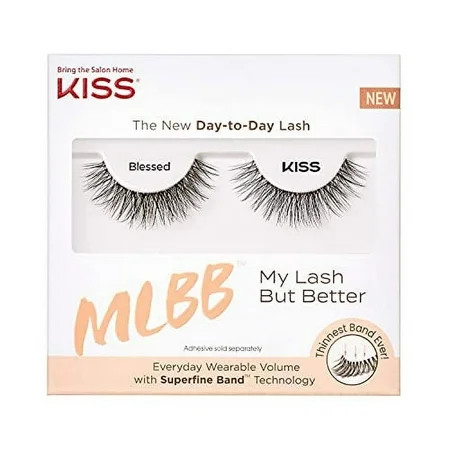 (6 pack) KISS My Lash But Better Day-To-Day False Eyelashes, Style 'No Filters’, 1 Pair | Walmart (US)