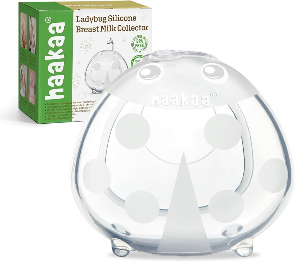 haakaa Ladybug Silicone Breast Milk Collector - Breast Shells Nursing Cup for Breastfeeding, Prot... | Amazon (US)