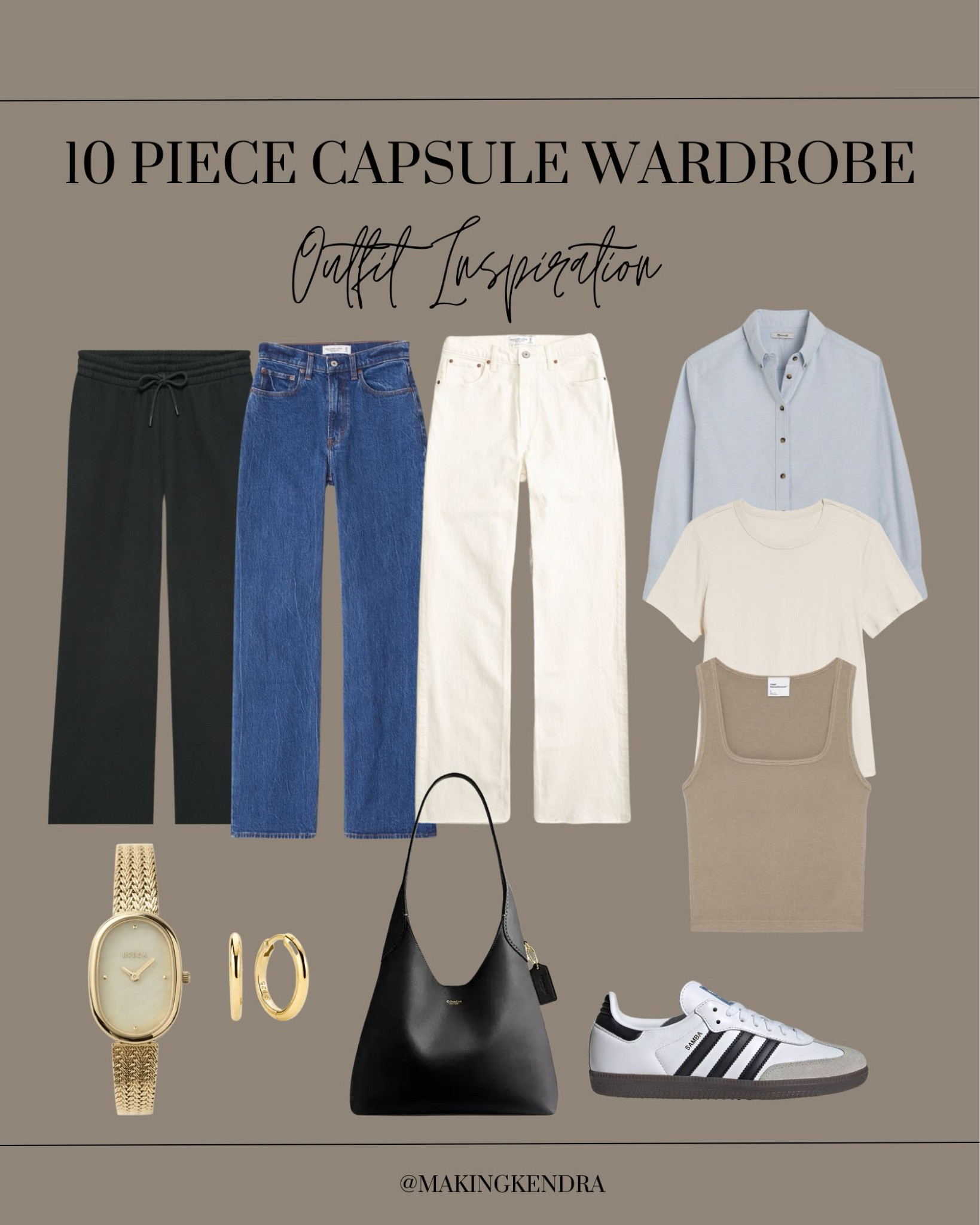 10 piece capsule wardrobe