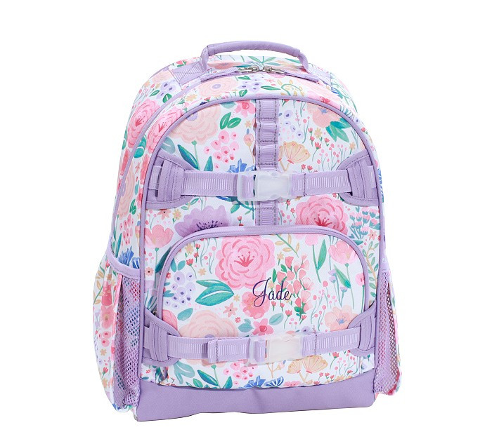 Mackenzie Lavender Floral Blooms Backpacks | Pottery Barn Kids