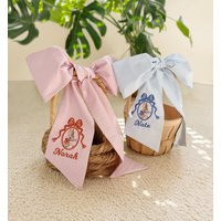 Easter Basket Or Wreath Sash - Personalized With Embroidery Bunny & Name, Spring Baby | Etsy (US)