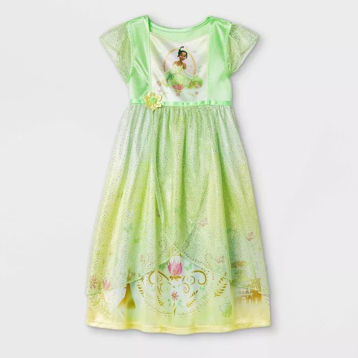 Toddler Girls' Tiana Fantasy Nightgown - Green | Target