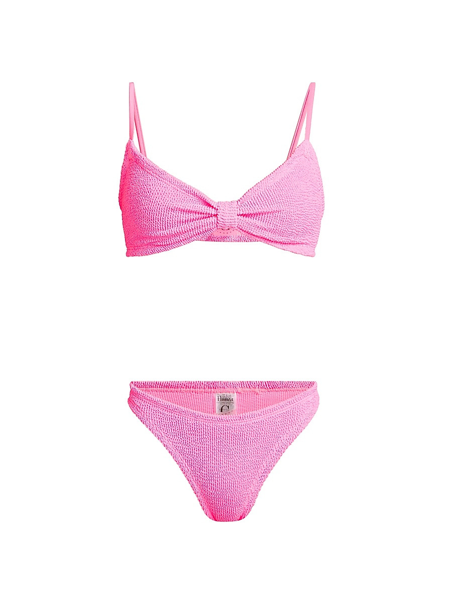 Women's Alicia Textured Knit Bikini - Bubblegum | Saks Fifth Avenue