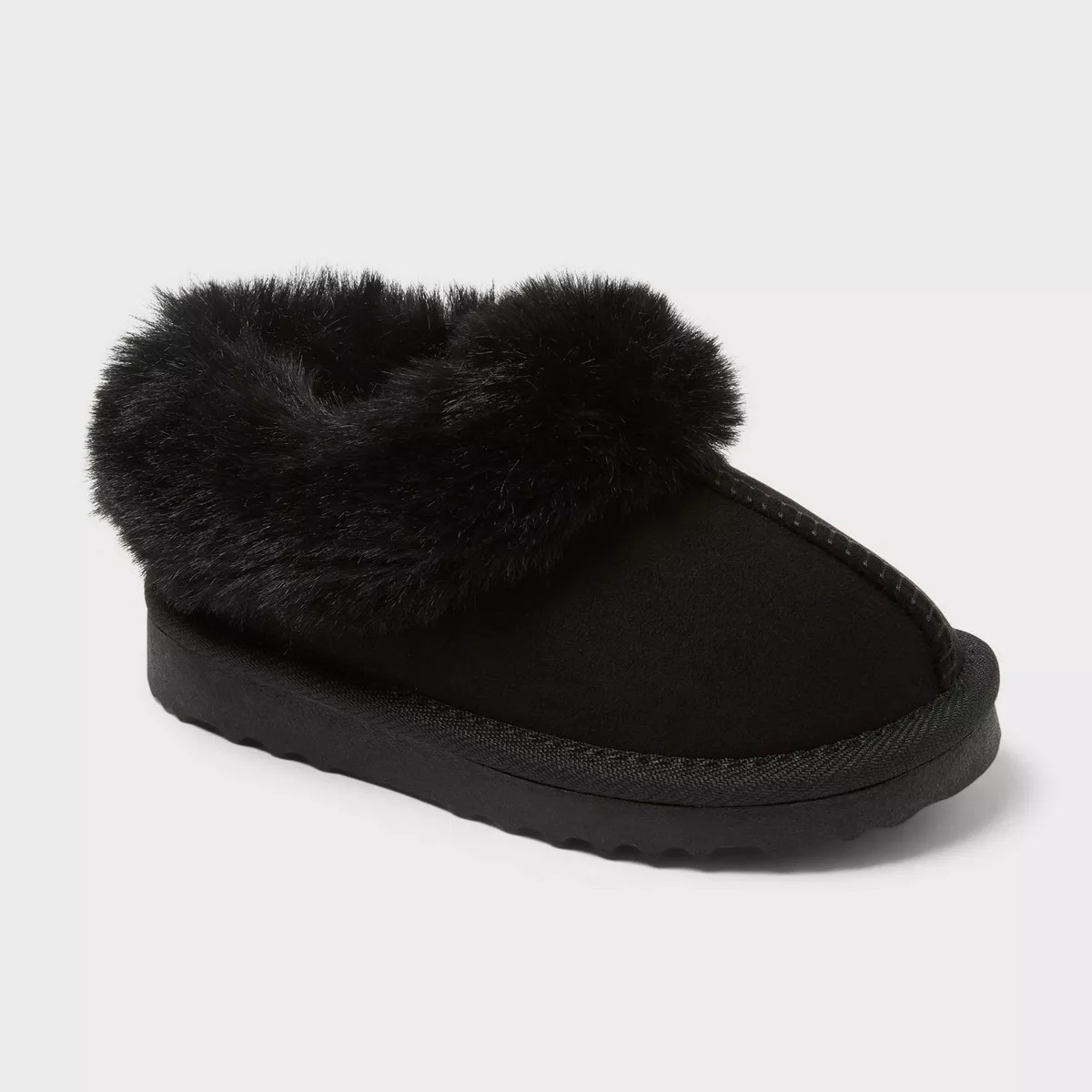 Toddler Piper Faux Fur Cuff Scuff Slippers - Cat & Jack™ | Target