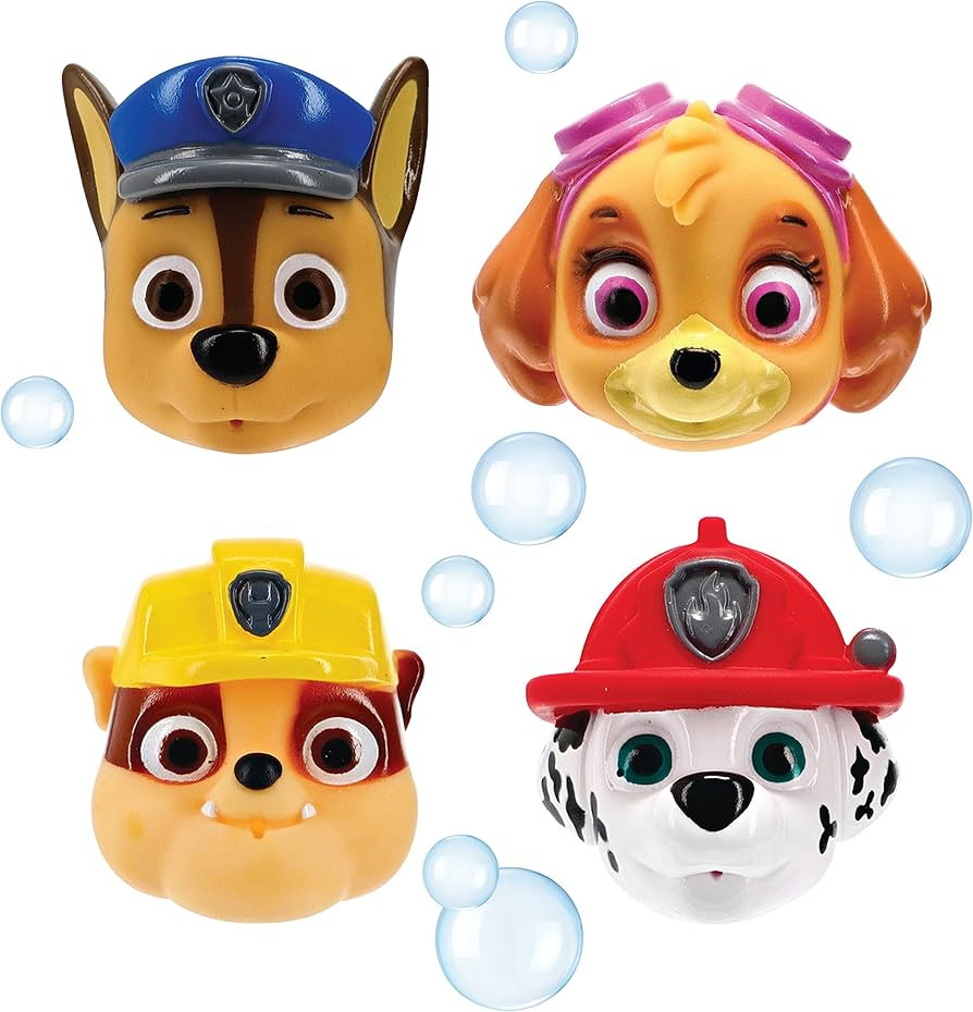 Nickelodeon's PAW Patrol Chase, Marshall, Rubble, and Skye Squirt Toy Set for Childrens' Bath Tim... | Amazon (US)