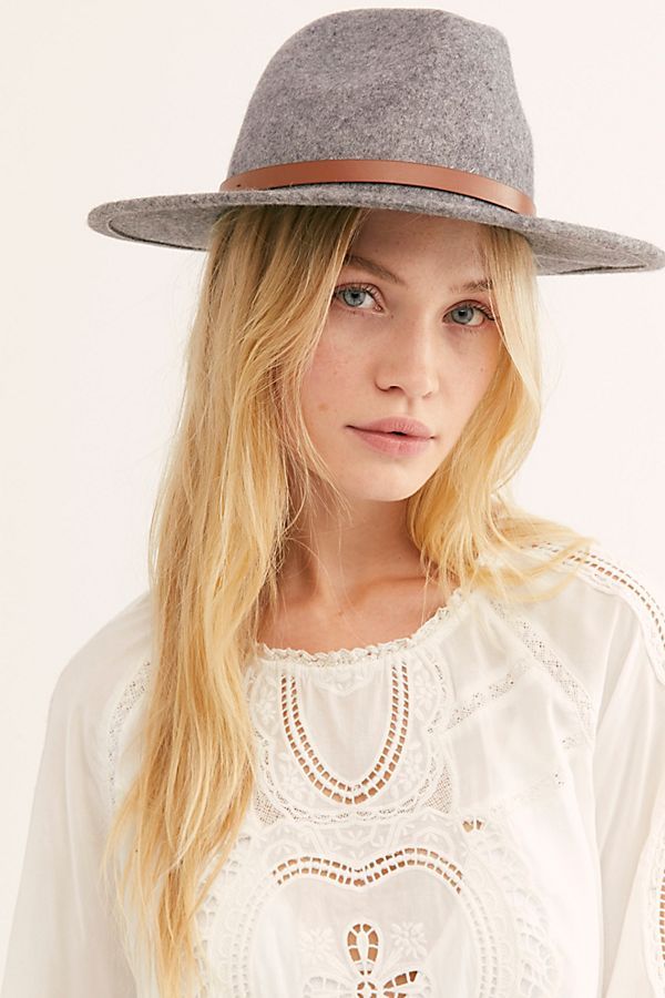 Wythe Leather Band Felt Hat | Free People (Global - UK&FR Excluded)