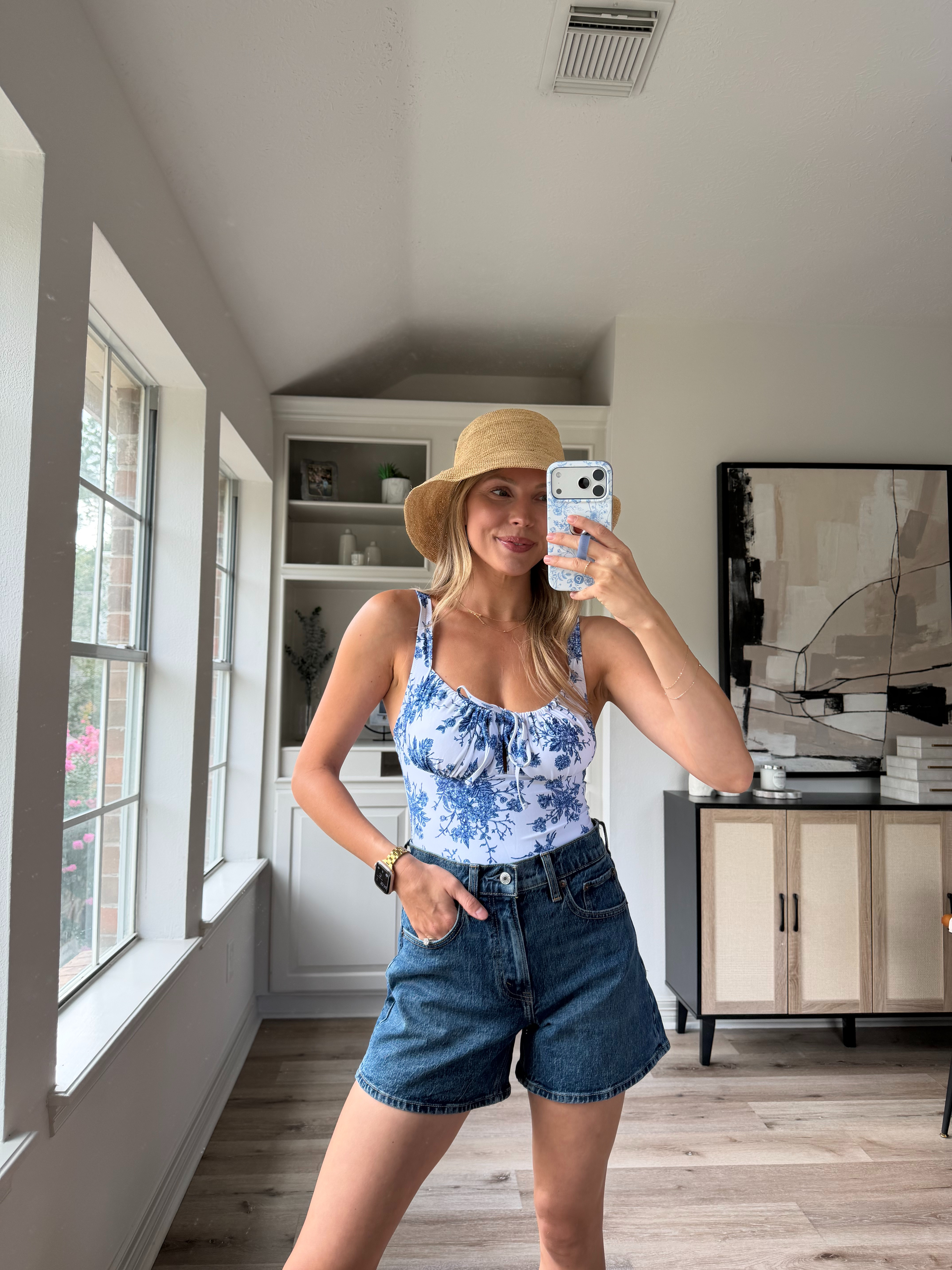Amazon one piece swim! Wearing S swim, 26 denim shorts 

 #LTKSwim