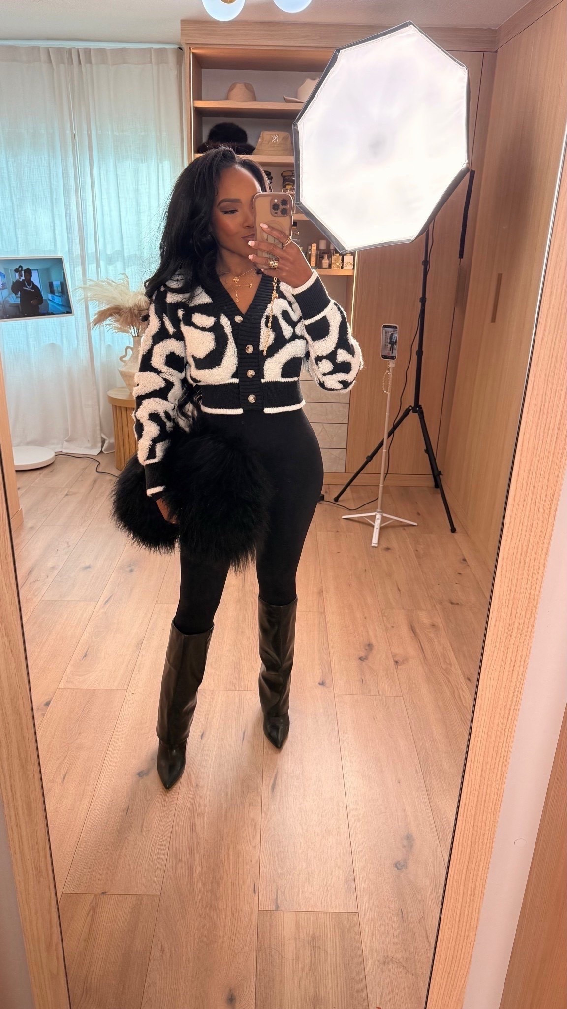 Cozy, chic, and elevated — this textured cropped cardigan paired with sleek black basics and tall boots creates the perfect cold-weather outfit formula. Warm layers, clean lines, and an effortless vibe you can rewear all season.

Perfect for winter errands, casual outings, and everyday polished style.

chic Amazon outfits, winter layering staples, neutral style inspo, elevated cold-weather looks, cozy cardigan outfits, minimal winter fashion.

📏 Sizing: Small
Measurements: 5’4” · 138 lbs · 34D · 27” waist · 40” hips

✨ Everything linked below for easy shopping

Follow me on Instagram and YouTube @kirasfashionfinds

#LTKootd #LTKHoliday