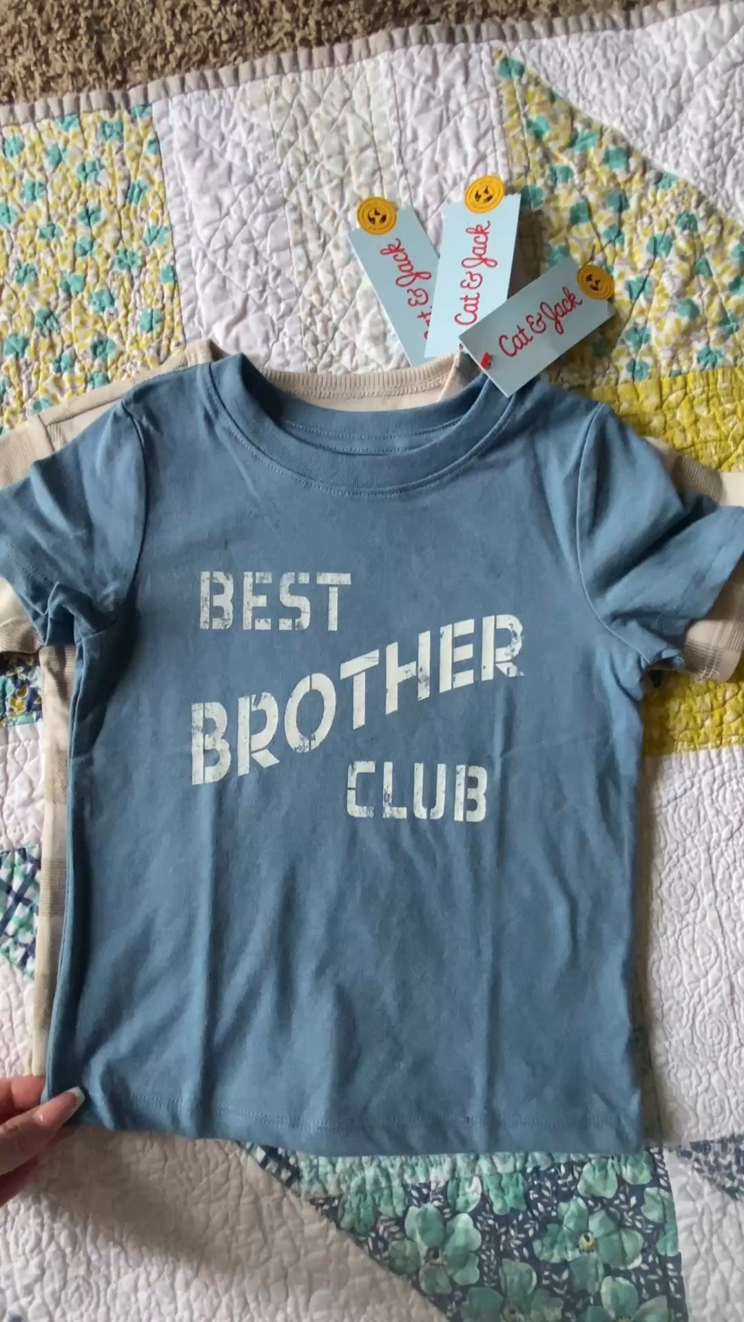 Snagged the cutest toddler boy tees from Target for just $3.75 each and I’m honestly obsessed.

These are the kind of everyday staples we reach for on repeat. Soft, easy to style, and perfect for play, daycare, or quick outings. The quality for this price is so good.

In this video:
– Blue “Best Brother Club” graphic tee
– Dinosaur t-shirt (so cute for little boys)
– Neutral checkered tee that goes with everything

If you have a toddler boy, this is one of those Target finds you don’t want to miss. Affordable, adorable, and actually practical for real life.

Everything is linked here so you can grab them before they sell out.

toddler boy clothes, toddler boy outfits, Target toddler finds, affordable kids clothes, toddler boy t shirts, 2T boy clothes, toddler boy summer outfits, graphic tees for boys, neutral toddler outfits, toddler boy basics, kids clothing deals, Target style finds, mom finds toddler, everyday toddler outfits, budget friendly kids clothes

#target #targetkids #toddlertshirts #toddlerboy #toddlerclothing

@Target 

#LTKmomlife #LTKKids