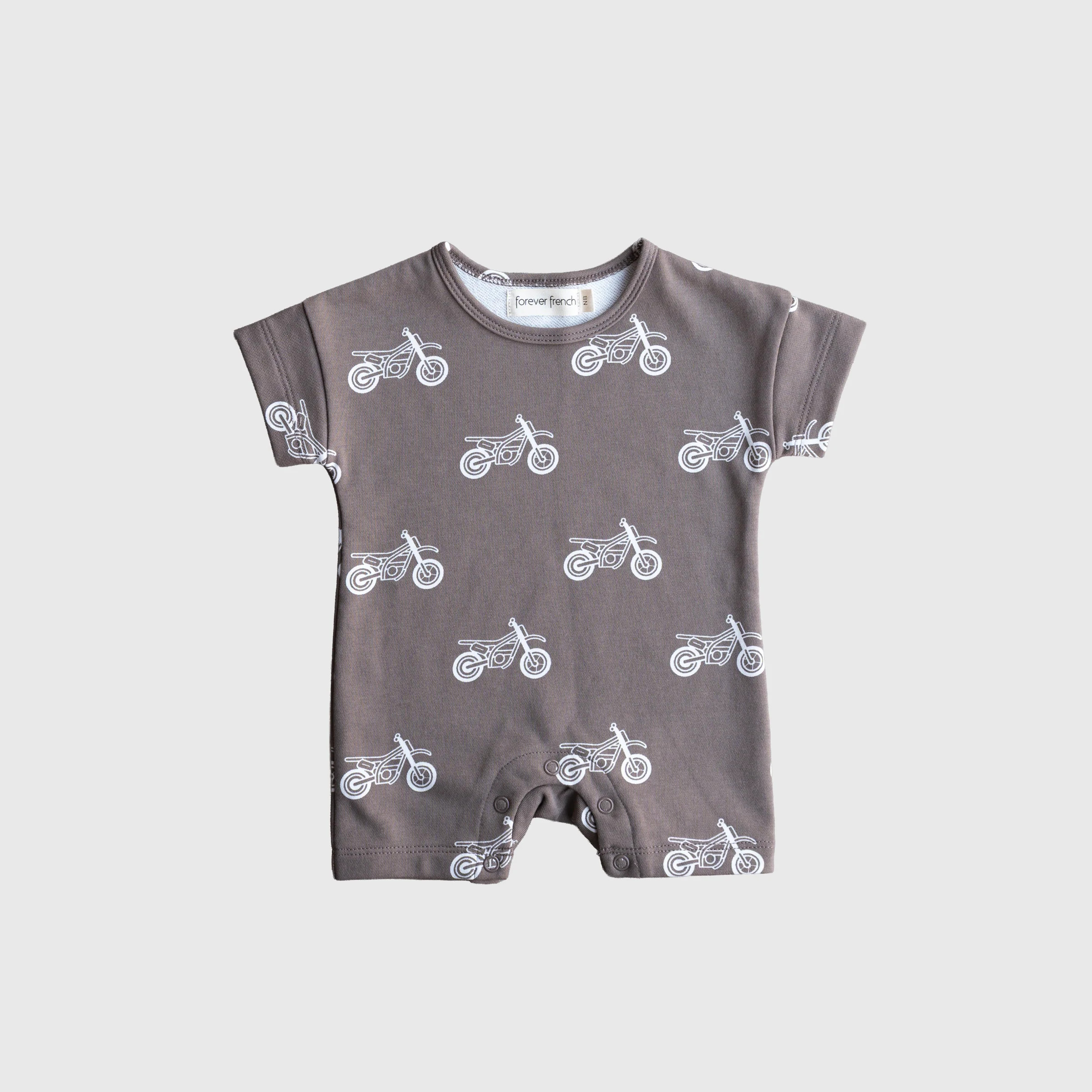 French Terry Romper | Dirt Bike | Forever French