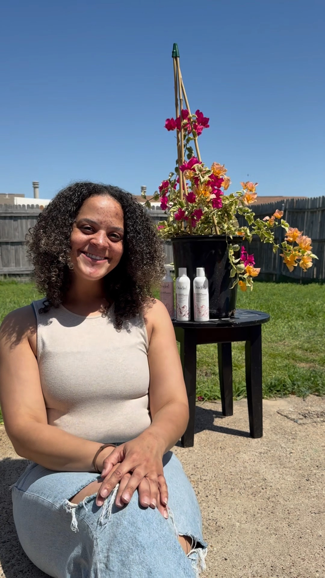 Curly queens!💗 I’ve got the PERFECT summer product for you🙌🏽 The Ouidad Advanced Climate Control is here to save our curls and sanity.  No more wasting a ton of products just for them not to stick in your hair because this line is specifically for the frizz that is caused by the heat and humidity!  It’s already hitting the 100s in Texas and my curls have stayed fabulous from the defrizzing shampoo and conditioner, plus the liquid gold aka the heat and humidity gel😍 I wouldn’t be your curly sister if I didn’t tell you the truth, so I’m happy I’m able to finally spill the tea🙌🏽 Grab these babies today because they work on all curls!  Grey’s hair is proof.  #ad #ouidad #thecurlexperts #simplymadisynn #climatecontrol #defrizzing 

#LTKBeauty #LTKFindsUnder50 #LTKFamily