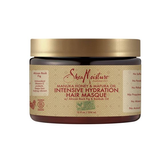 SheaMoisture Manuka Honey & Mafura Oil Intensive Hydration Hair Masque - 12oz | Target