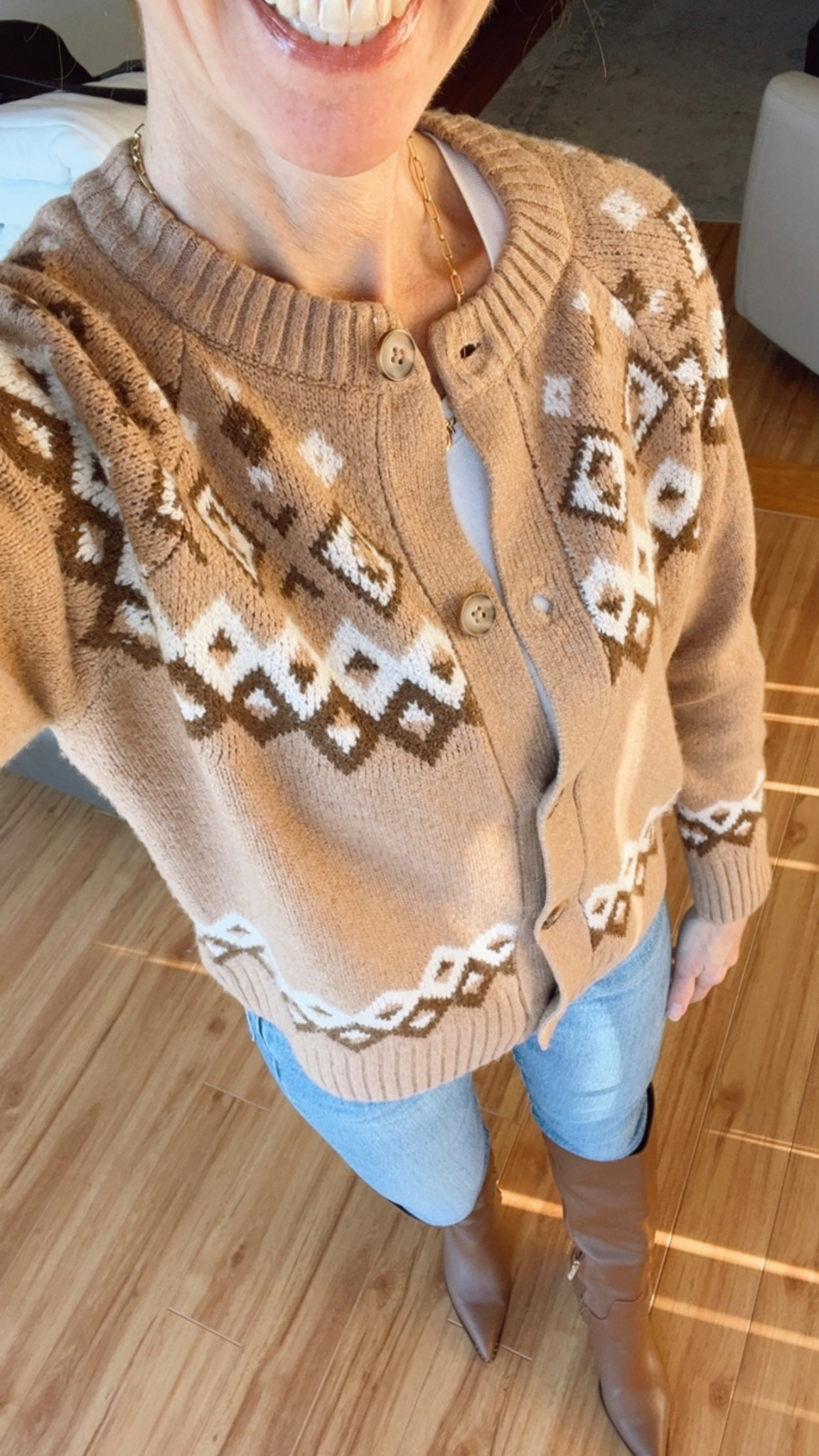 Fair isle cardigan for $22. Walmart Black Friday women’s fashion. 

#LTKHoliday #LTKCyberWeek #LTKOver40