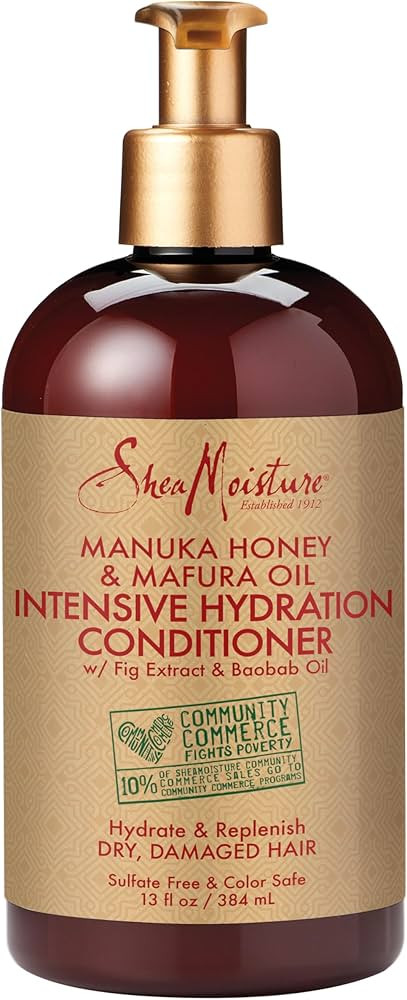 SheaMoisture Conditioner Intensive Hydration for Dry, Damaged Hair Manuka Honey and Mafura Oil to... | Amazon (US)