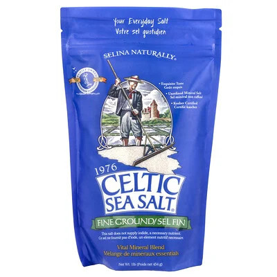 Celtic Sea Salt, Fine Ground, Vital Mineral Blend, 1 lb (454 g) | iHerb