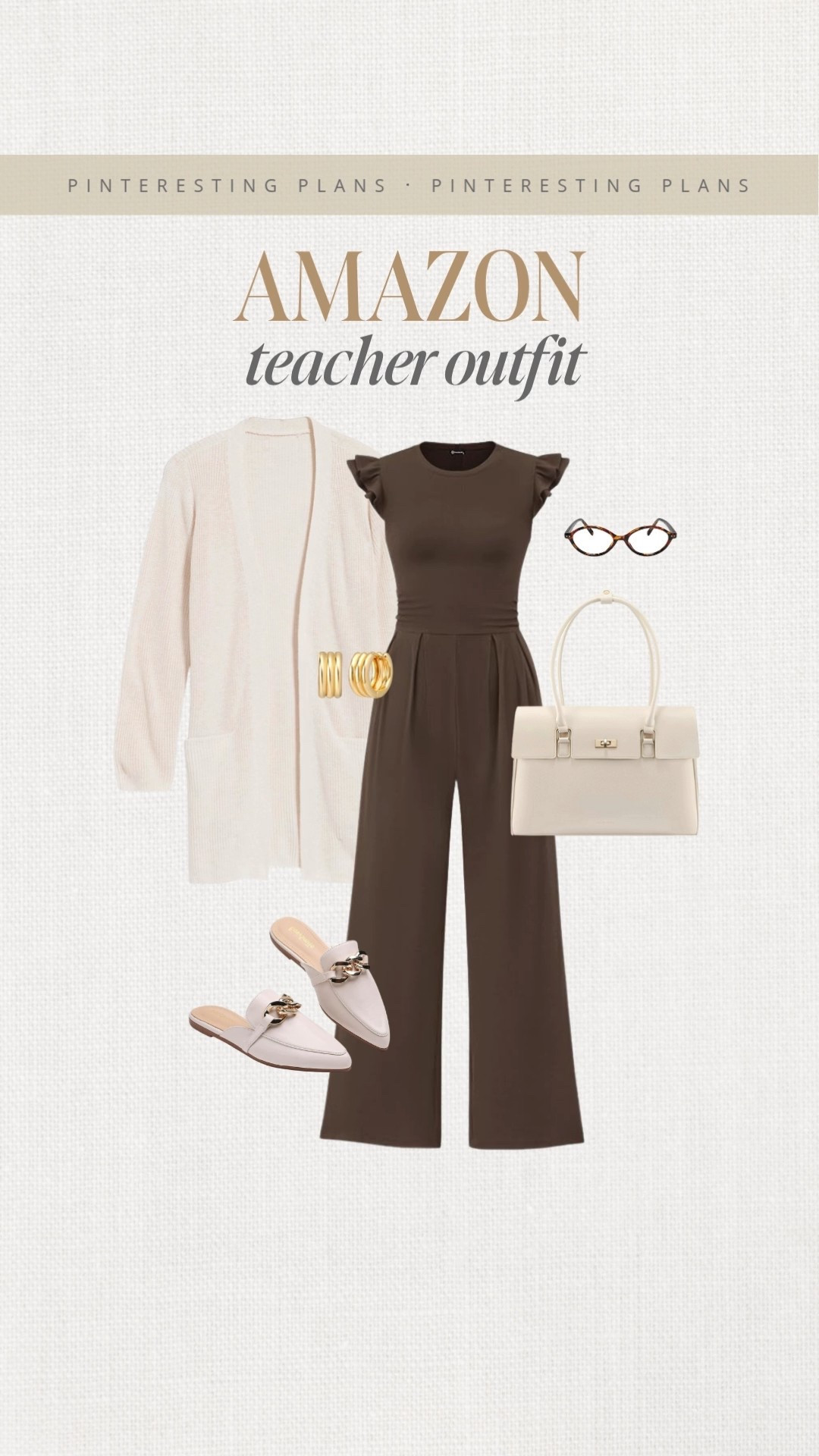 Amazon teacher outfit 🙌🏻🙌🏻

Jumpsuit, cardigan, fall teacher transition outfit, mules, purse, handbag

#LTKSeasonal #LTKWorkwear #LTKStyleTip