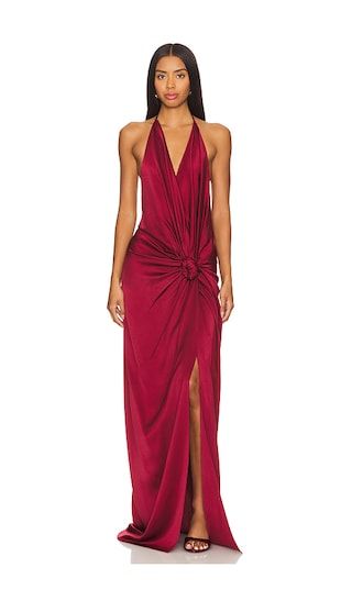 Jazmin Dress in Burgundy | Revolve Clothing (Global)