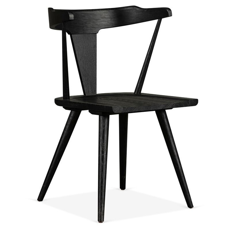 Maddox Side Chair, Black | One Kings Lane